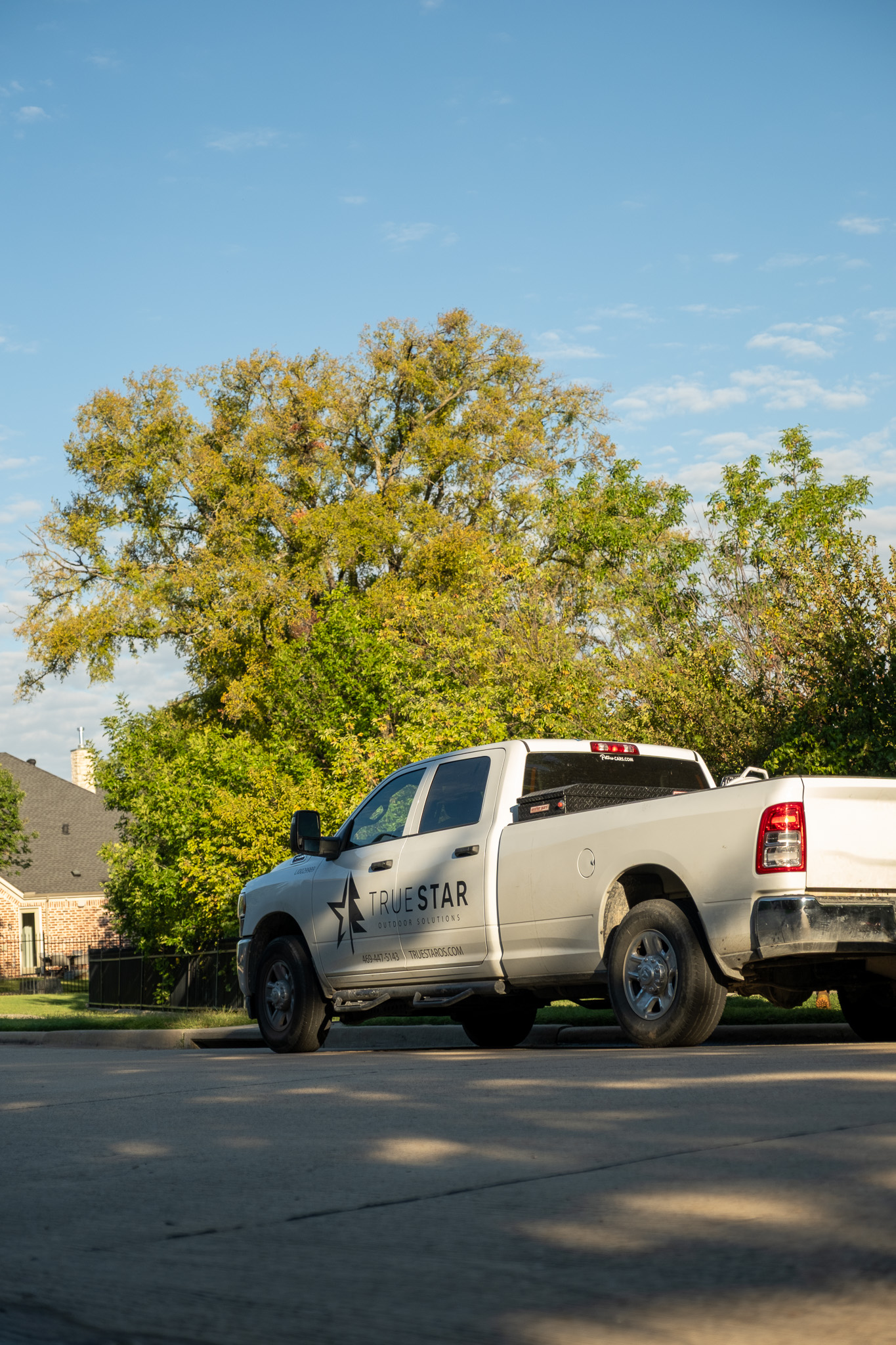 True Star branded truck at commercial job site